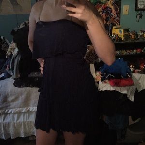 Layered strapless dress